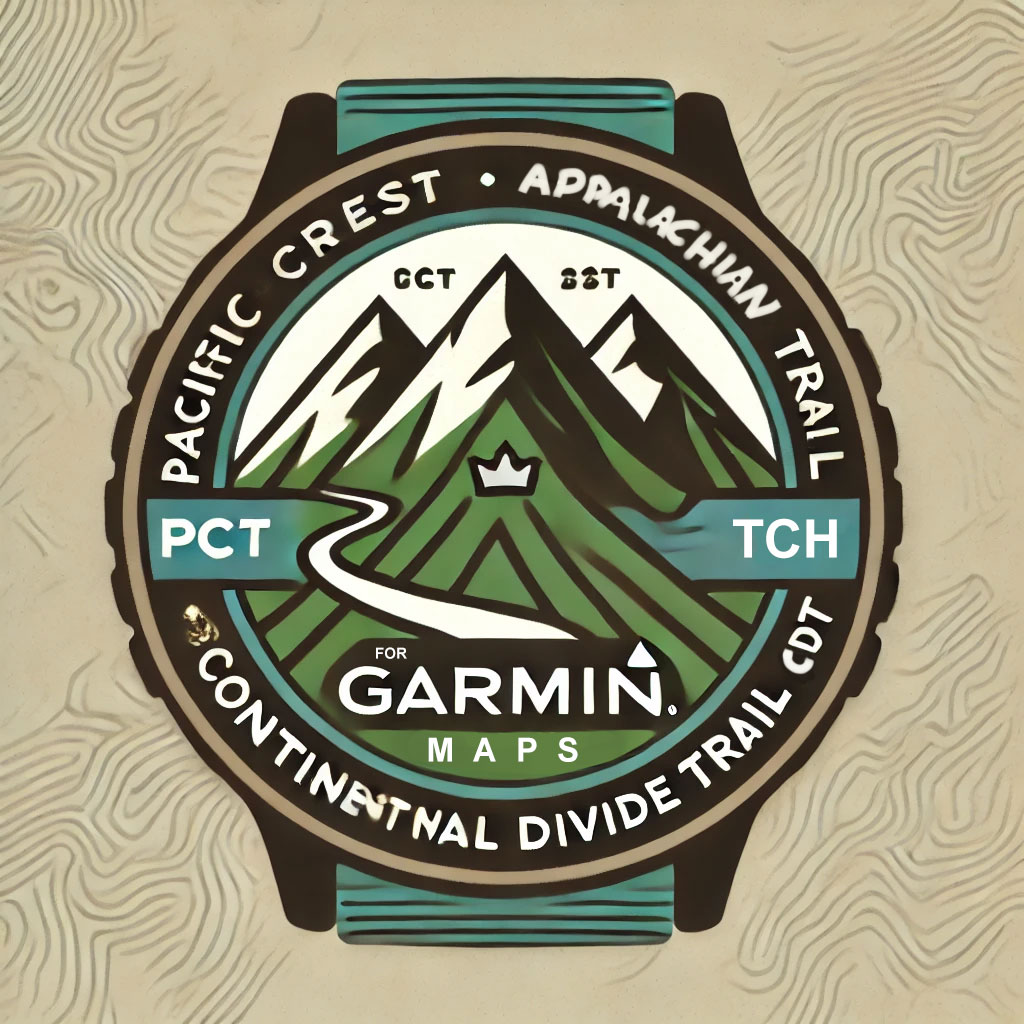 PCT CDT AT Maps For Garmin